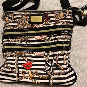Betsey Johnson anchor nautical theme crossbody